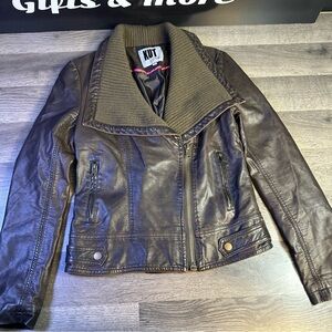 Kut from the Kloth Dark Brown Leather Jacket